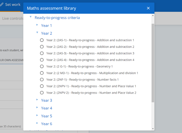 Sumdog's Ready-to-progress assessments