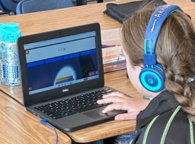 A child using Sumdog