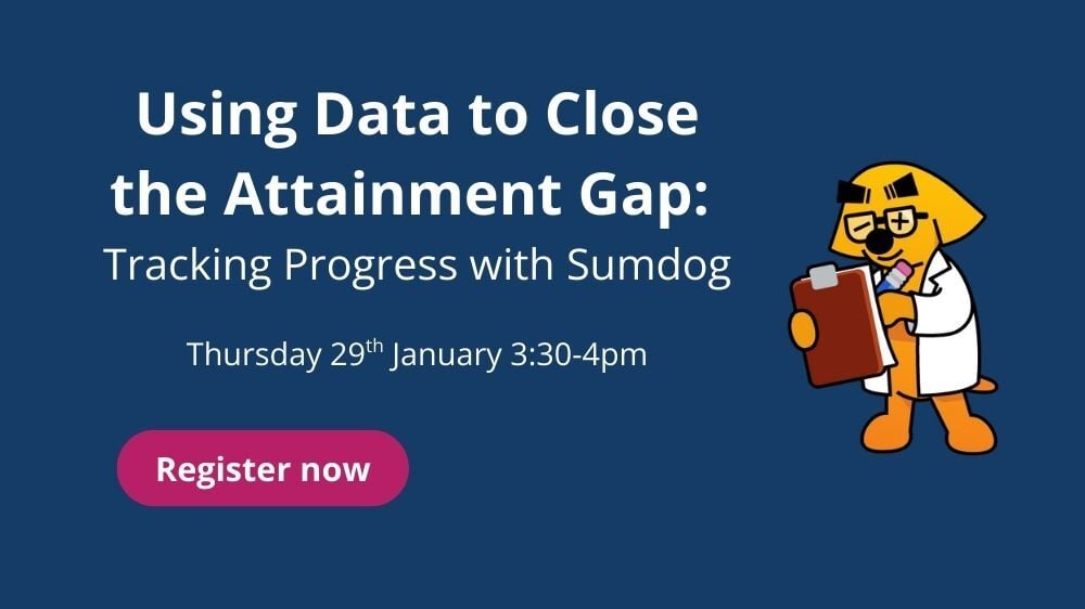 Using data to close the attainment gap webinar promotion image