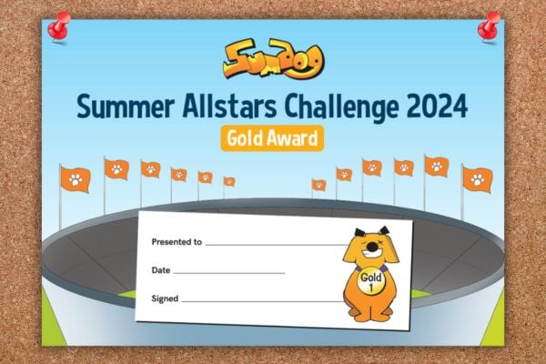 Allstars gold certificate card image