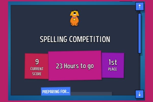 Card image Sumdog's spelling competition 700x513