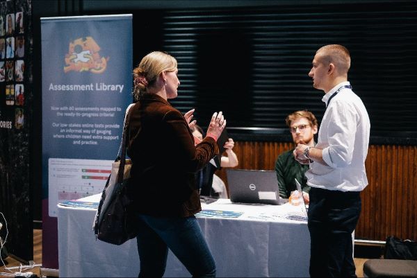 Euan and Chris from Sumdog at a schools event