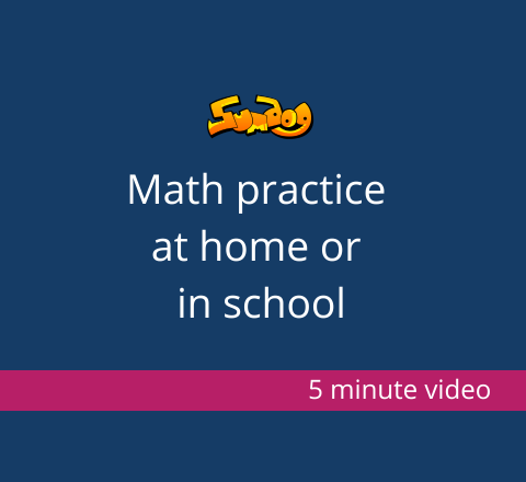 Sumdog's video about math practice at home or in school