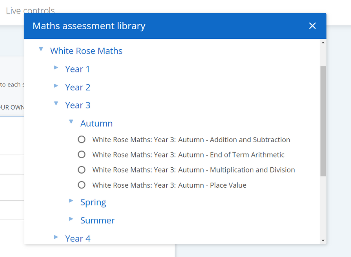 Sumdog's White Rose Maths assessments