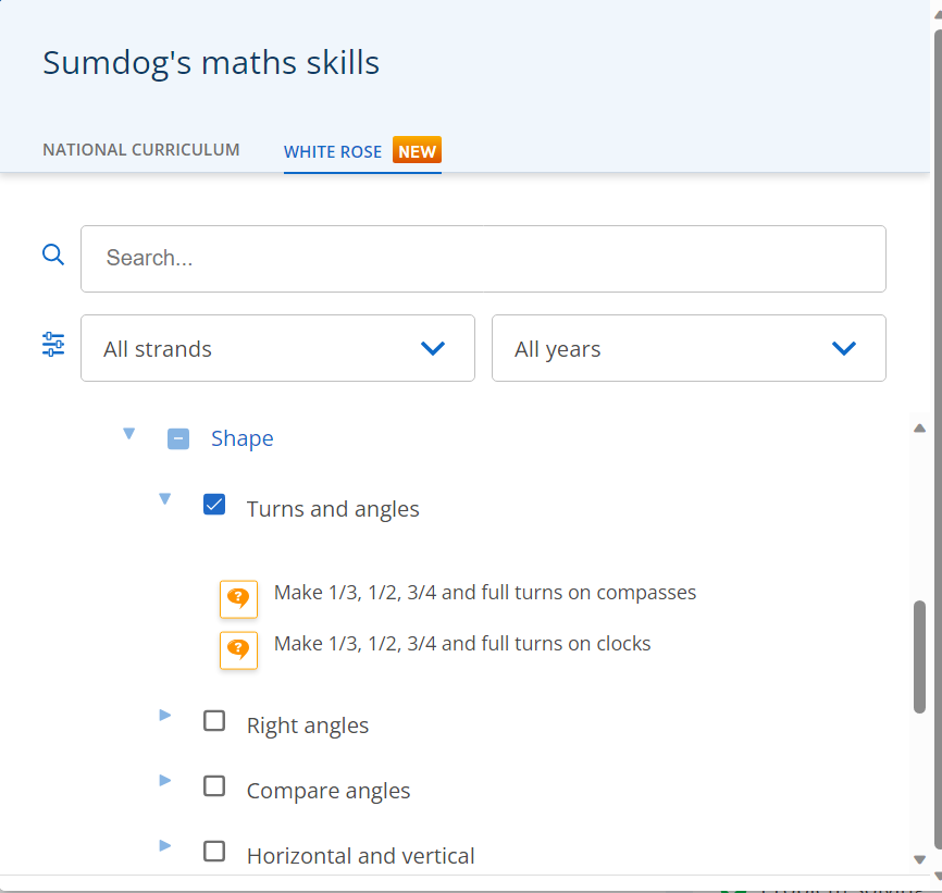 How To Cover the White Rose Maths Year 3 'Shape' block on Sumdog