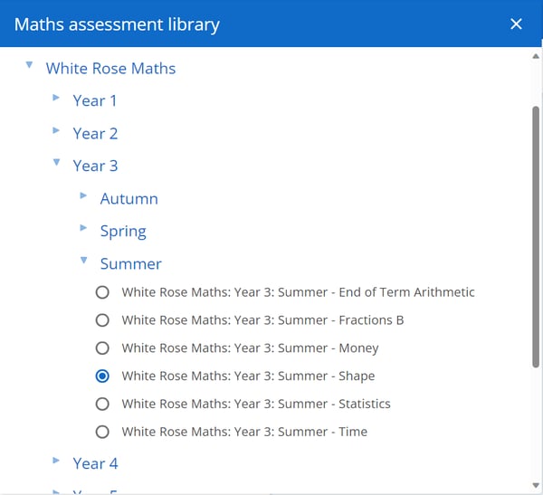 WRM Year 3 Shape Assessment