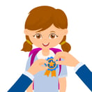 Happy Girl with Award in school 5234676 Vector Art at Vecteezy