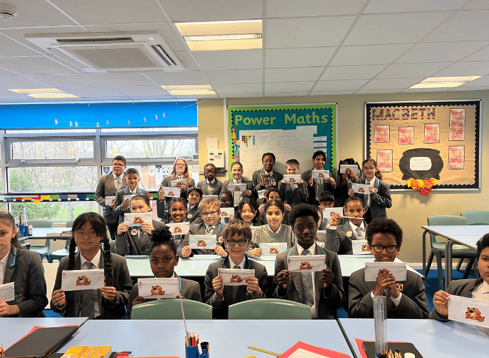 Image of Sumdog contest winners at an L.E.A.D. academy