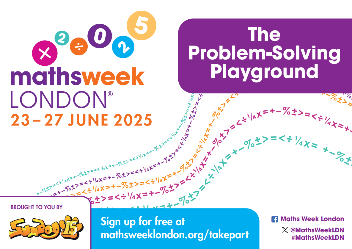 Maths Week London 2025 - problem solving playground poaster- 1184x837