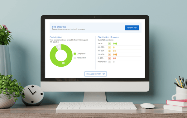 Repeat test screen on computer