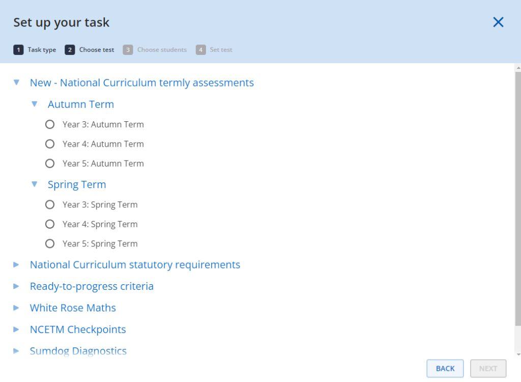 Sumdog's National Curriculum termly tests