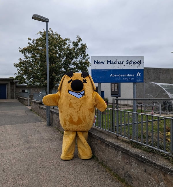 Sumdog visiting Aberdeenshire contest winners