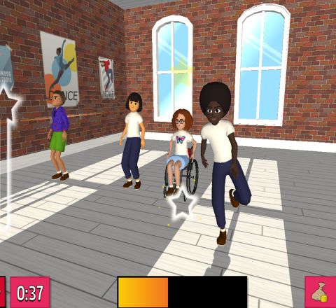 Screenshot of Sumdog Dance 480x440