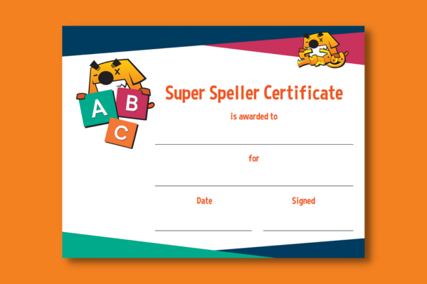 Spelling certificate