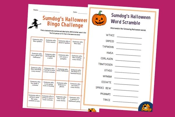 Halloween worksheets