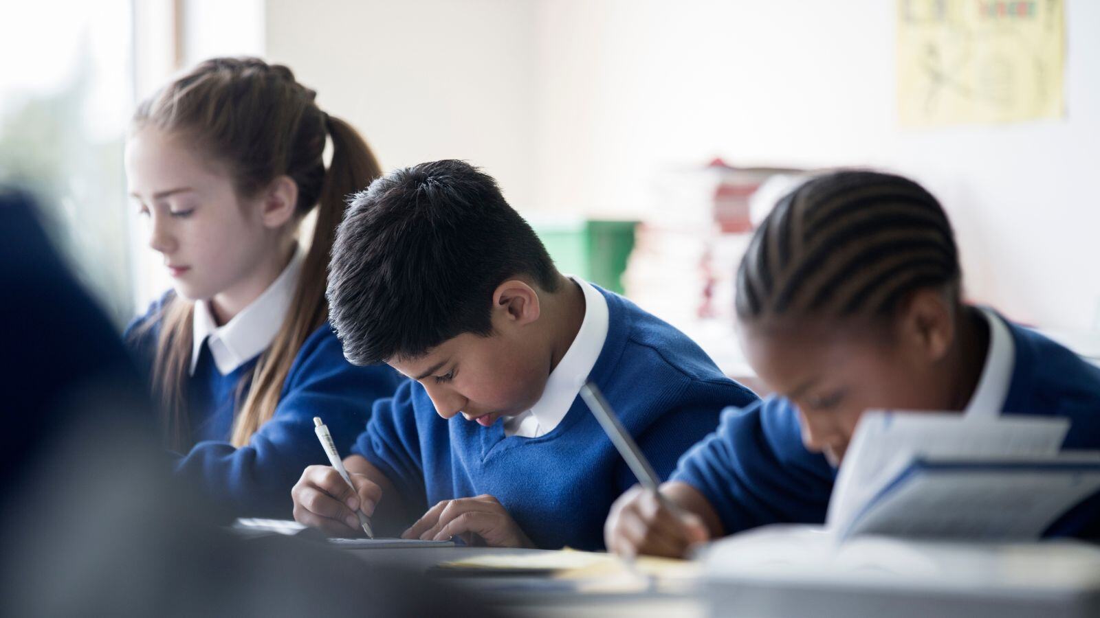 Image of children working in a classroom